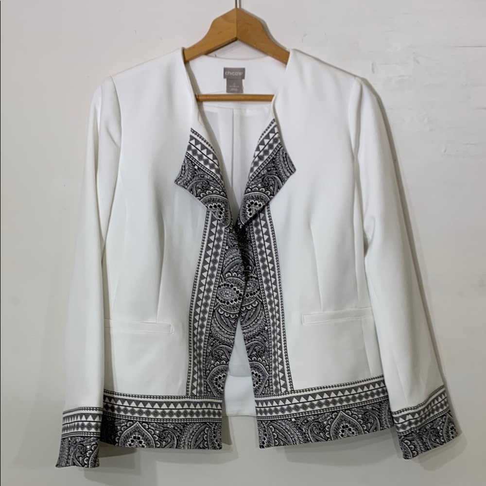 Chico’s open front blazer size 0